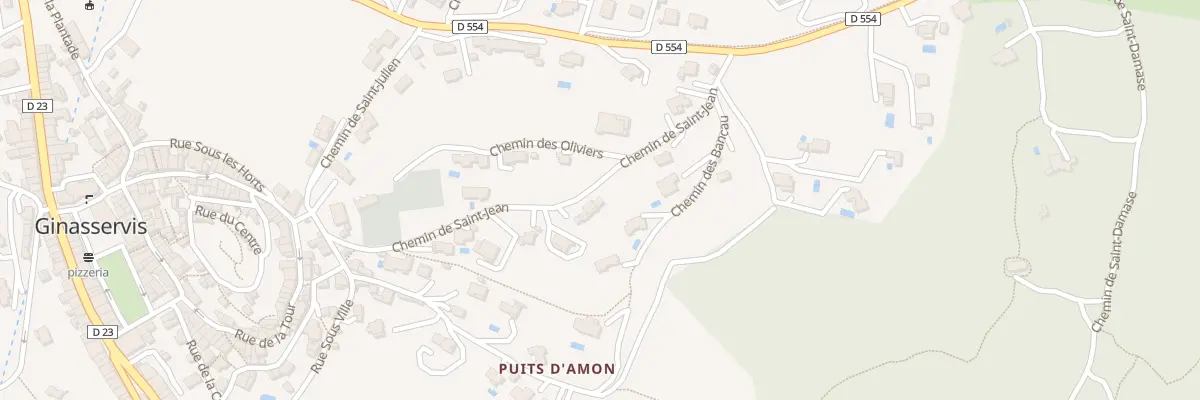 Plan du 201 Che de Saint Jean à Ginasservis