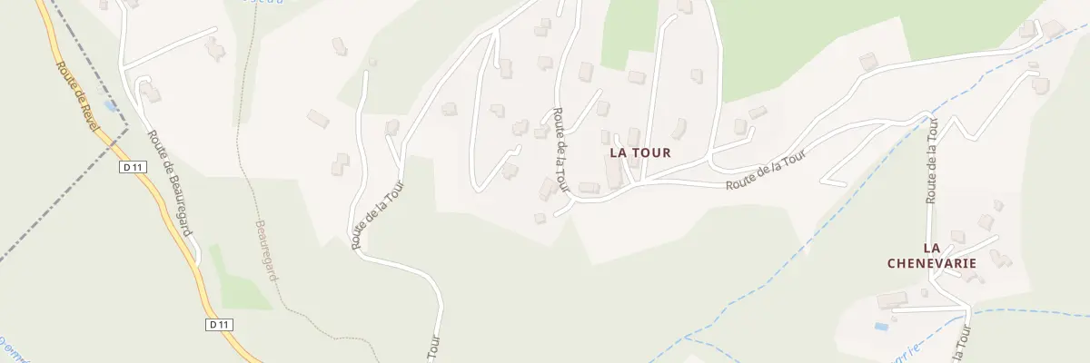 Plan du 1705 Rte de la Tour à Revel