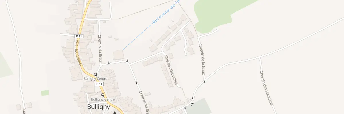 Plan du 2 All des Groseilles à Bulligny