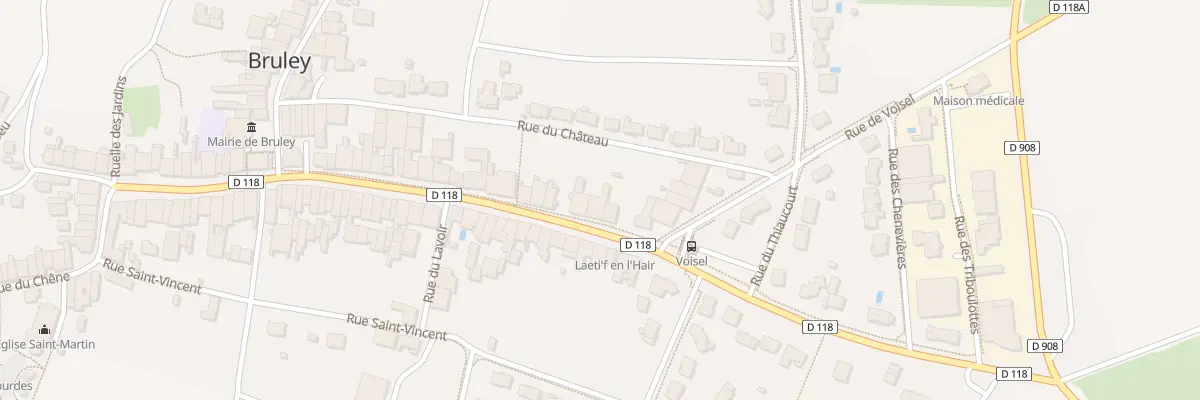 Plan du 93 Rue de la République à Bruley