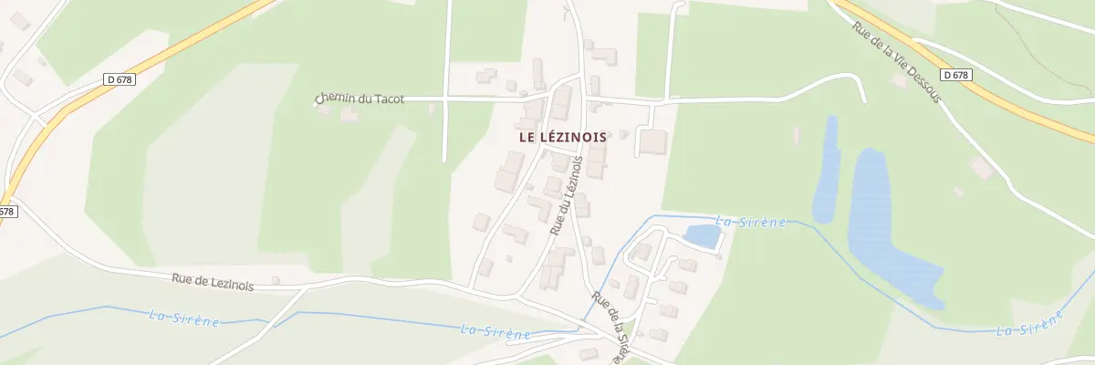 Plan du 10 Rte du Lézinois à Bonlieu