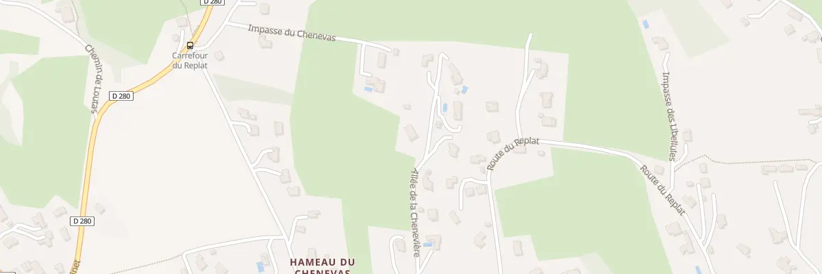 Plan du 163 All de la Chenevière à Saint-Martin-d’Uriage