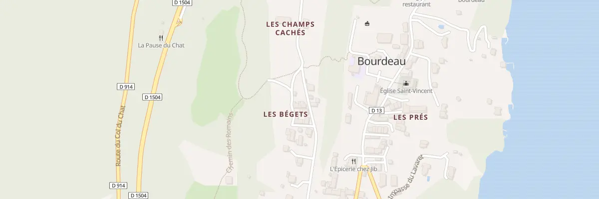 Plan du 201 Rte des Bégets à Bourdeau
