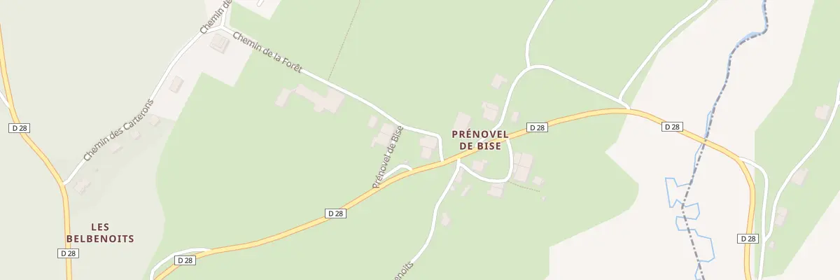 Plan du 12 Qua Prenovel de Bise à Nanchez