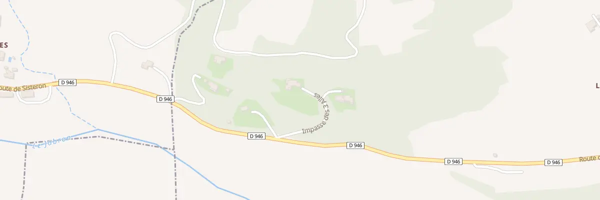 Plan du 7003 Les Rouines à Bevons