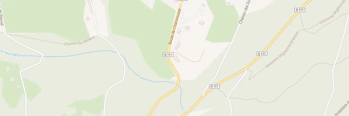 Plan du 3387 Rte de Chamrousse à Saint-Martin-d’Uriage