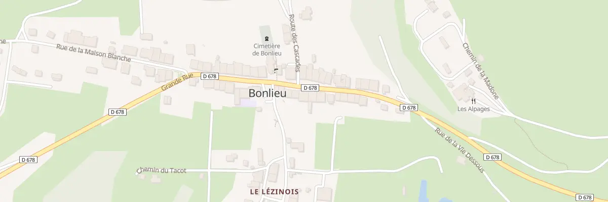 Plan du 36 Grande Rue à Bonlieu