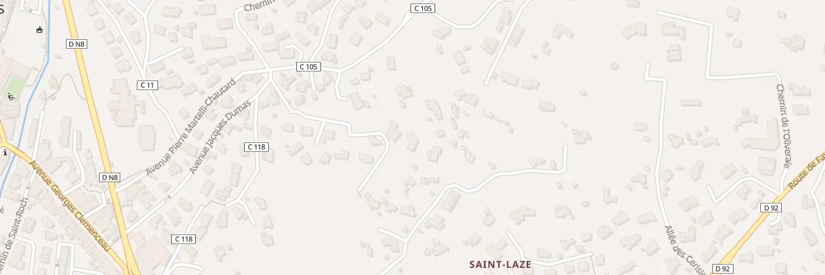 Plan du 428 Che de la Courtine à Ollioules