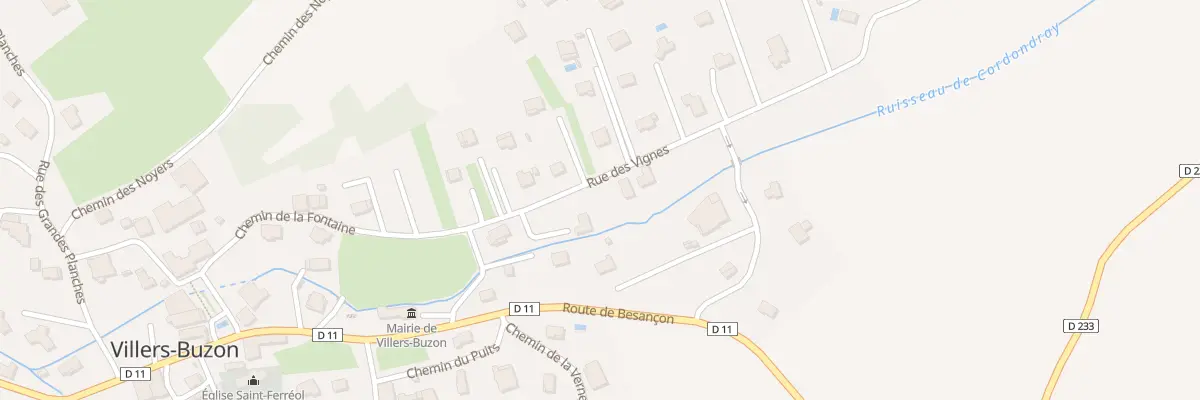 Plan du 12 Rue des Vignes à Villers-Buzon