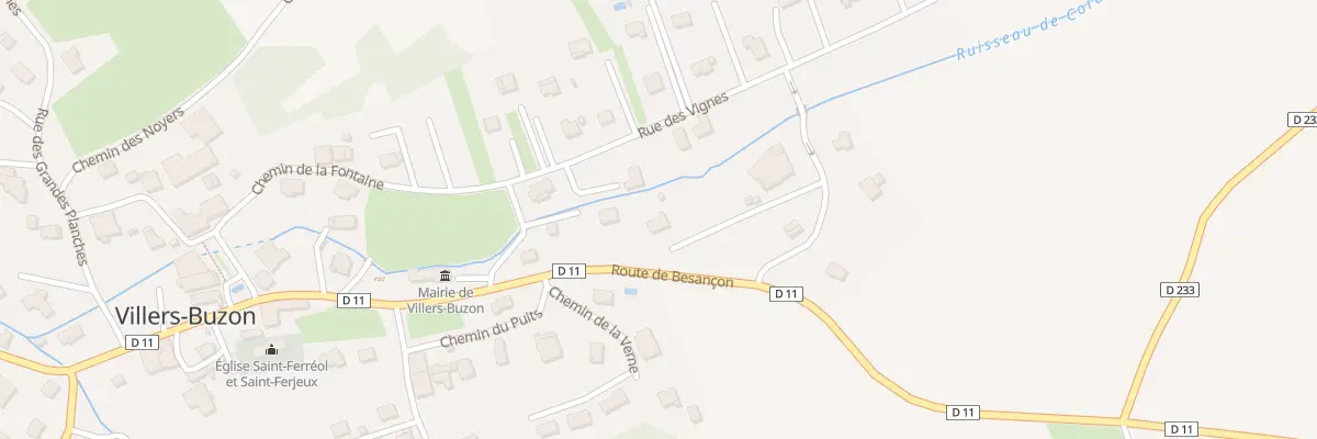 Plan du 3B Che du Marillier à Villers-Buzon