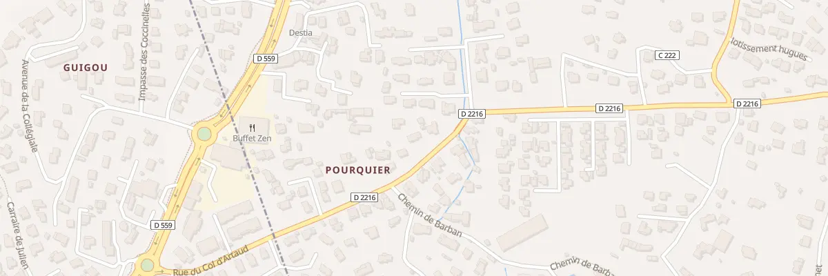 Plan du 1325 Rte Dep La Seyne A Six Fours à La Seyne-sur-Mer