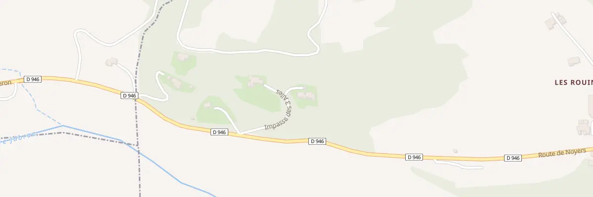 Plan du 7014 Les Rouines à Bevons