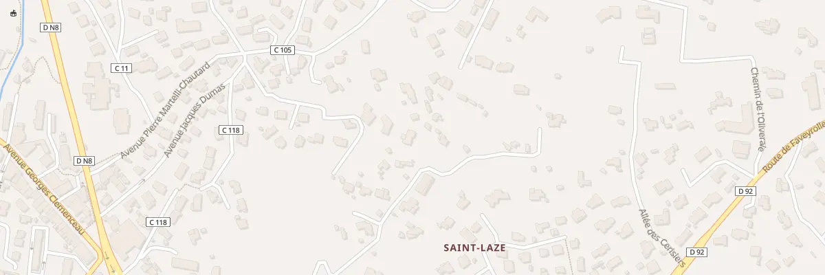 Plan du 494 Che de la Courtine à Ollioules