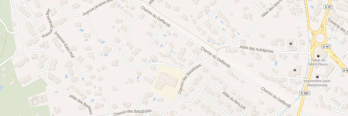 Plan du 80 Che des Batailloles à Saint-Maximin-la-Sainte-Baume