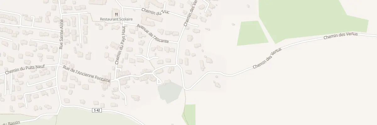 Plan du 5270B Les Fauvieres à Rougiers