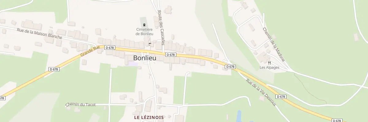 Plan du 42 Grande Rue à Bonlieu