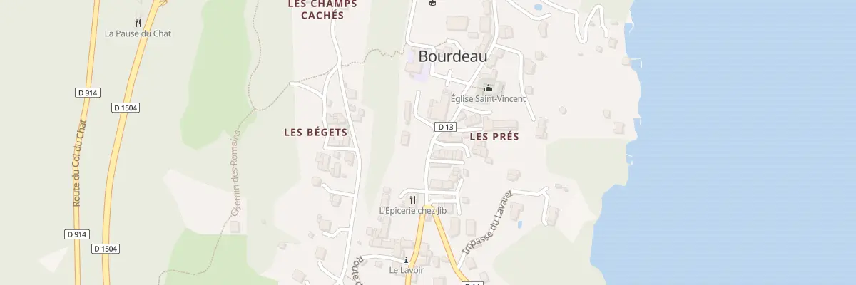 Plan du 67 Rte du Port à Bourdeau