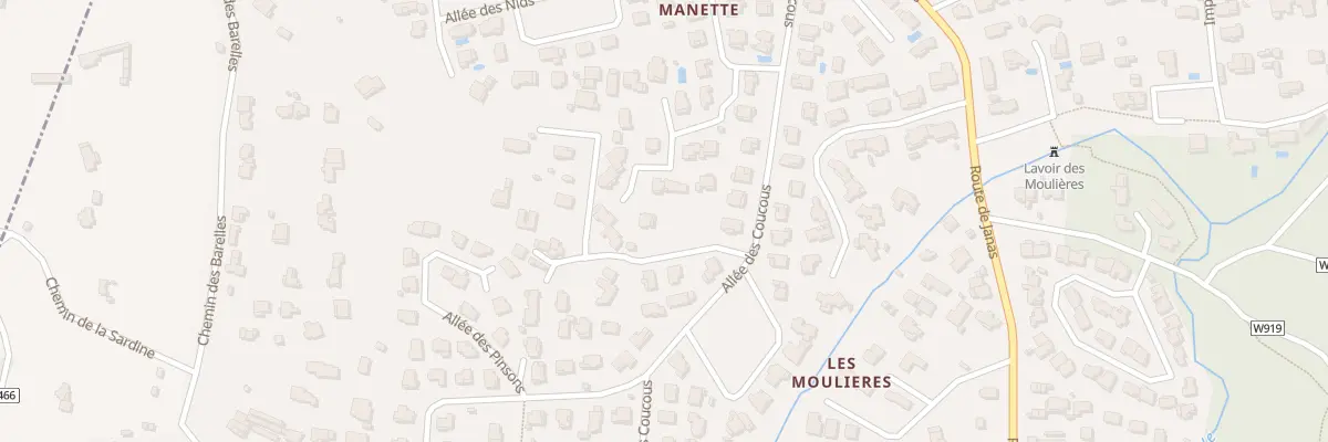 Plan du 14 All des Rouges-gorges à La Seyne-sur-Mer