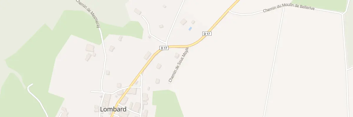 Plan du 2 Sous Moyle à Lombard