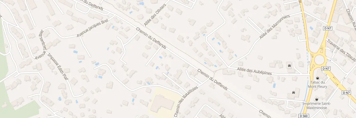 Plan du 375 Che du Deffends à Saint-Maximin-la-Sainte-Baume