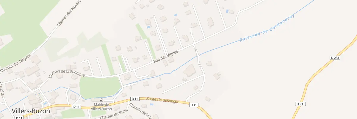 Plan du 18 Rue des Vignes à Villers-Buzon
