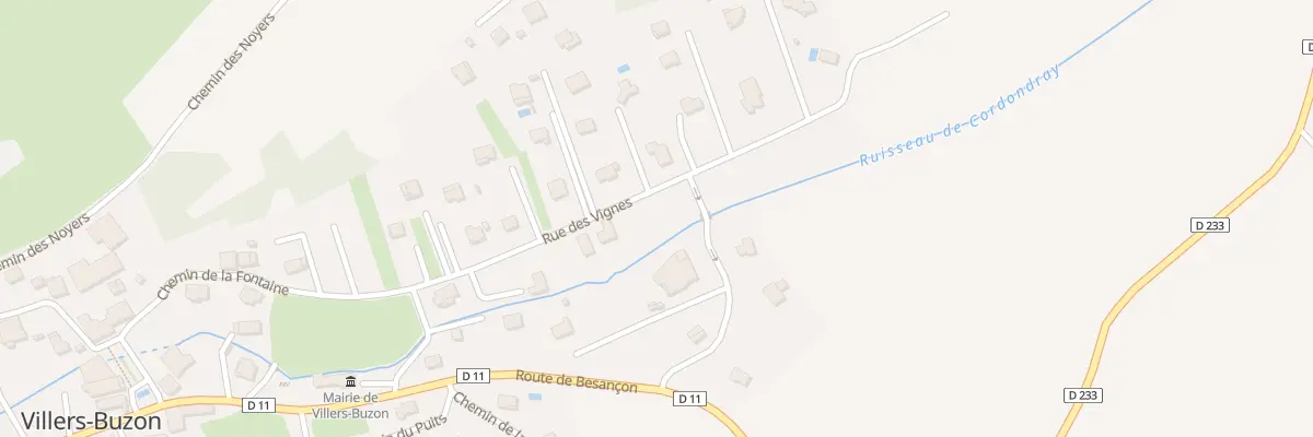 Plan du 20 Rue des Vignes à Villers-Buzon