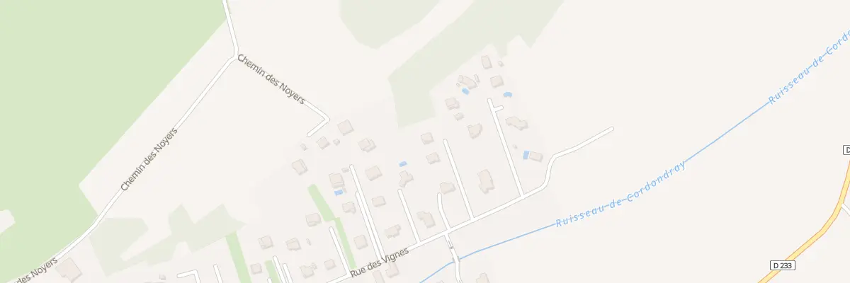 Plan du 25B Rue des Vignes à Villers-Buzon