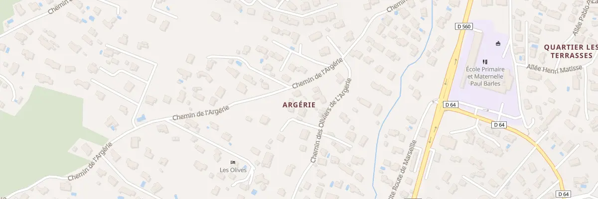 Plan du 9030 Che des Oliviers de l’Argerie à Saint-Maximin-la-Sainte-Baume