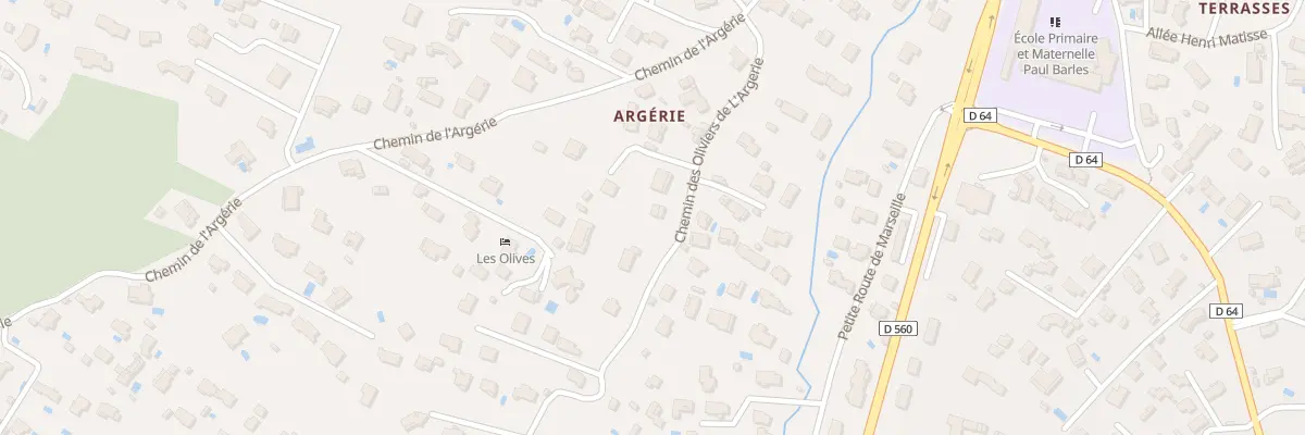 Plan du 206 Che des Oliviers de l’Argerie à Saint-Maximin-la-Sainte-Baume