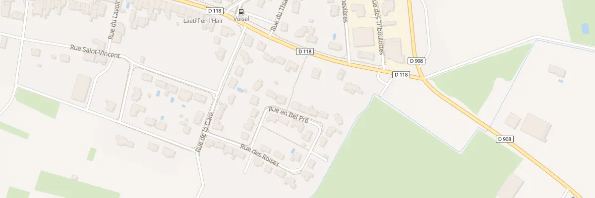 Plan du 110 Rue en Bel Pré à Bruley