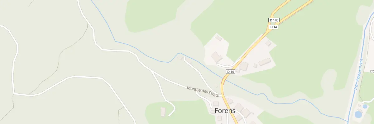 Plan du 82 Imp du Moulin de Forens à Chézery-Forens