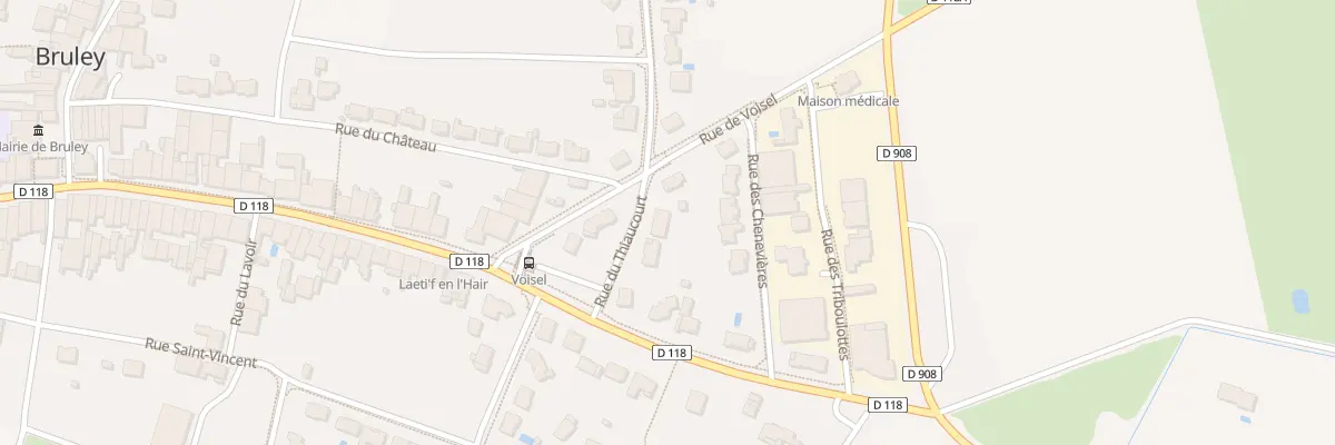 Plan du 73 Rue du Thiaucourt à Bruley
