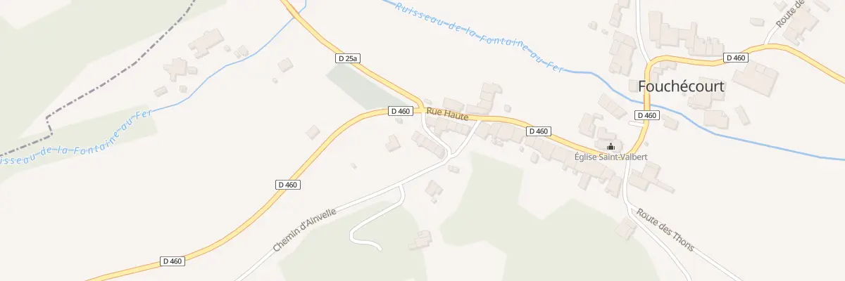 Plan du 22 Che d’Ainvelle à Fouchécourt