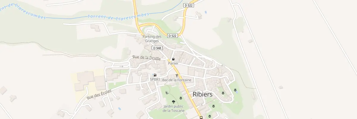 Plan du 5172 Le Village de Ribiers à Val Buëch-Méouge