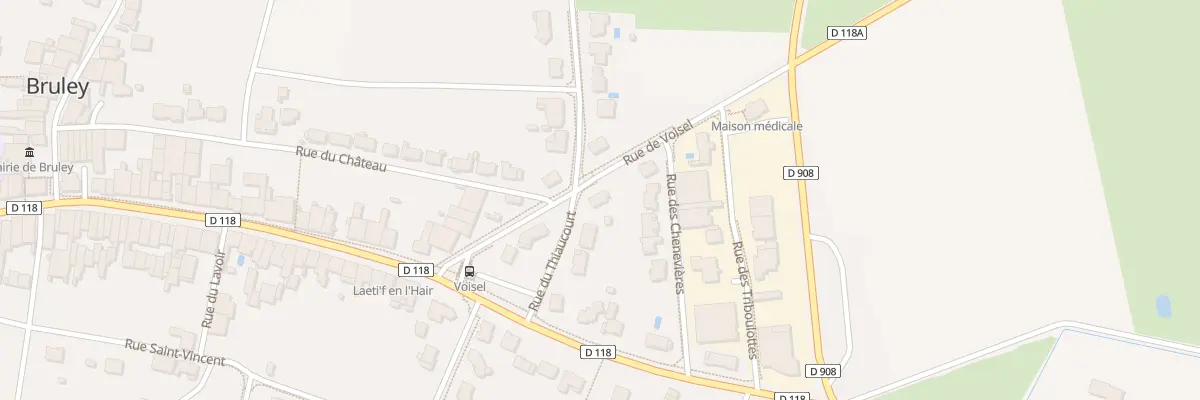 Plan du 170 Rue de Voisel à Bruley