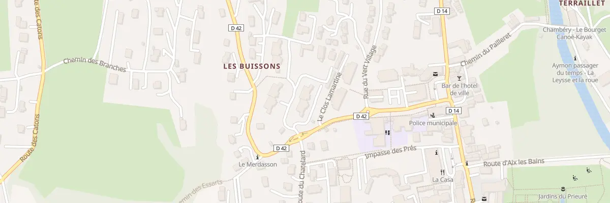 Plan du 73 All des Liparis au Bourget-du-Lac