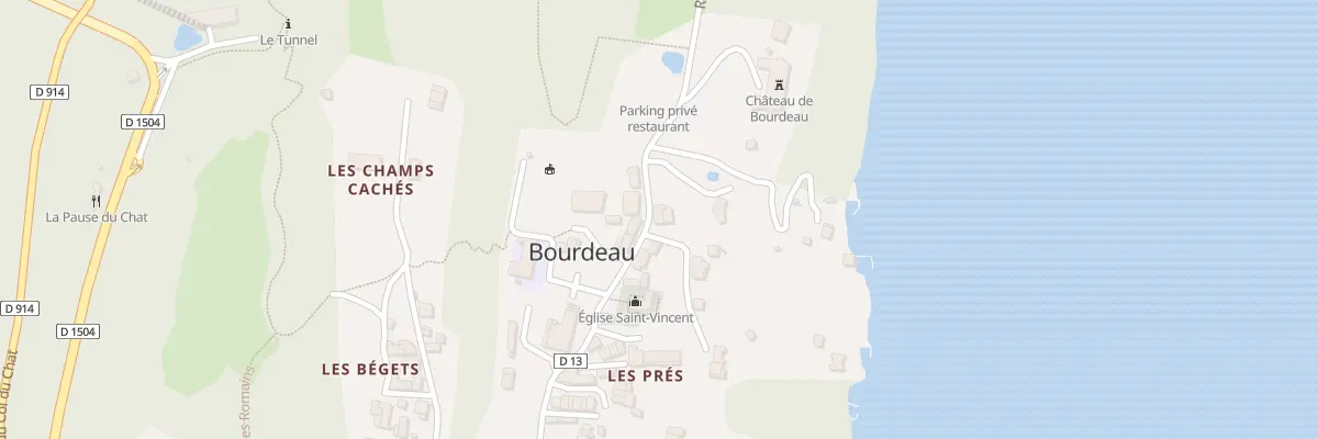 Plan du 218 Rte du Port à Bourdeau