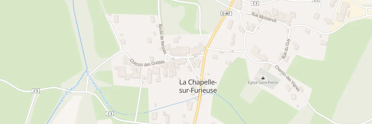Plan du 1 Rte de Rennes à La Chapelle-sur-Furieuse