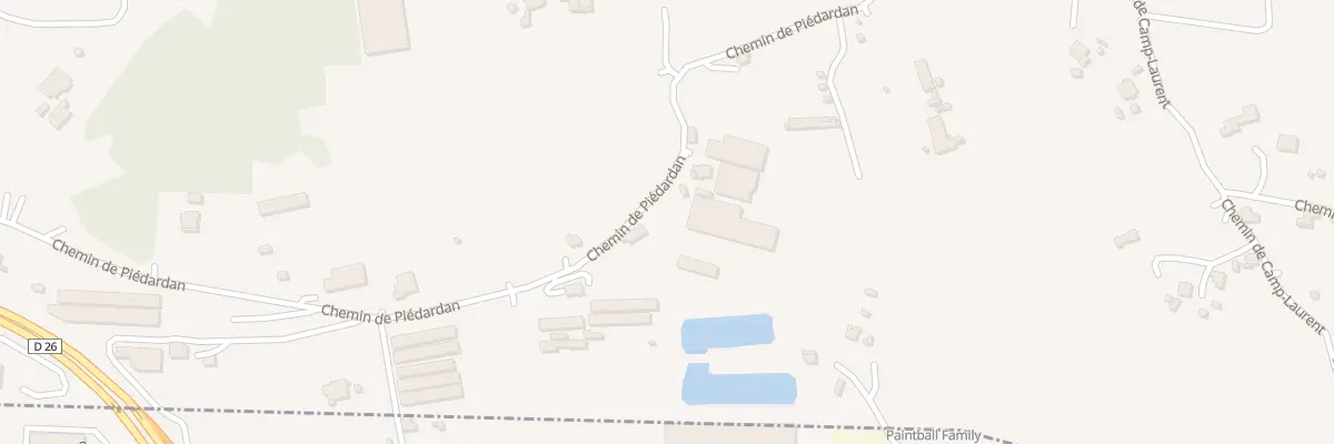 Plan du 732 Che de Piedardant à Ollioules