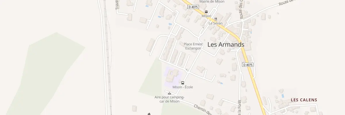 Plan du 8A Les Armands à Mison