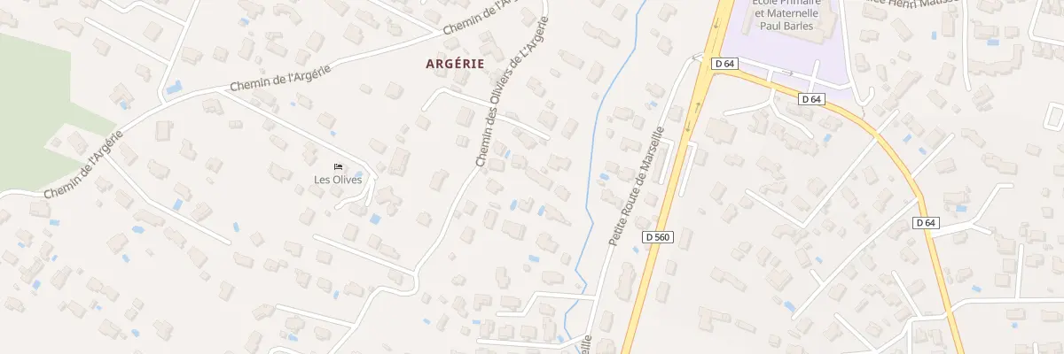 Plan du 180 Petite Route de Marseille à Saint-Maximin-la-Sainte-Baume