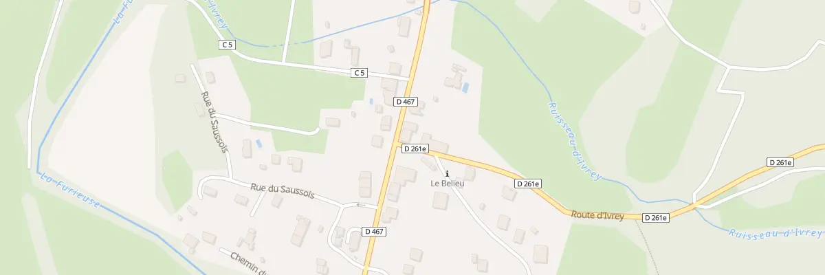 Plan du 1 Rte d’Ivrey à La Chapelle-sur-Furieuse