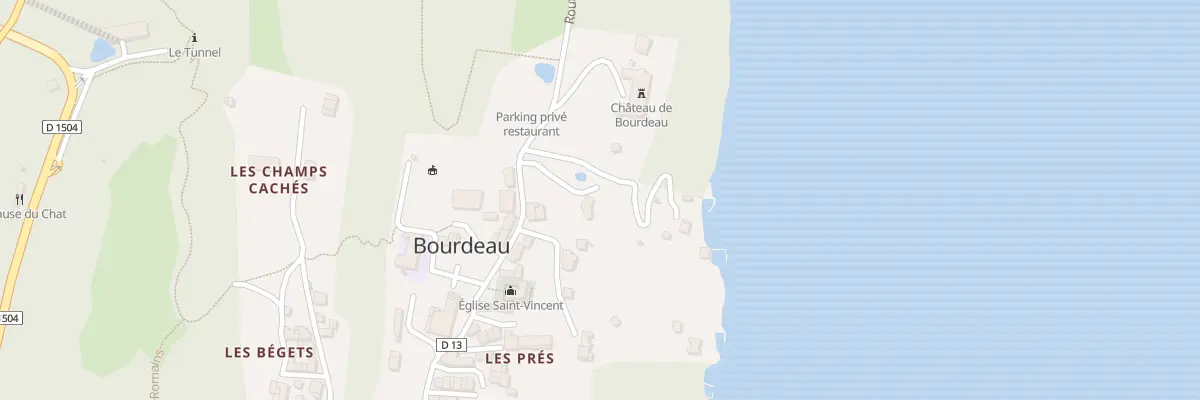 Plan du 268 Rte du Port à Bourdeau