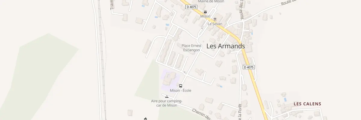 Plan du 13A Les Armands à Mison