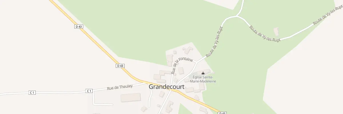 Plan du 22 Rue de la Fontaine à Grandecourt