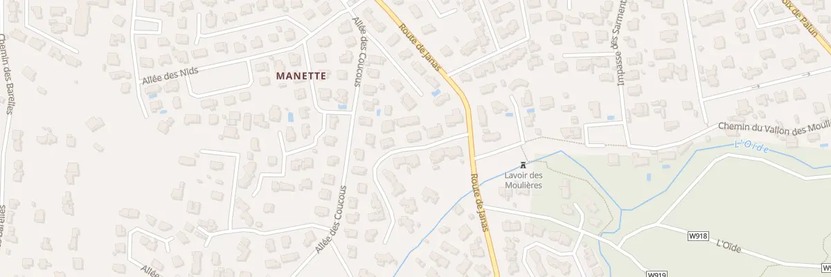 Plan du 627 Rte de Janas à La Seyne-sur-Mer
