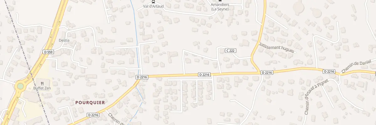 Plan du 1111 Rte Dep La Seyne A Six Fours à La Seyne-sur-Mer