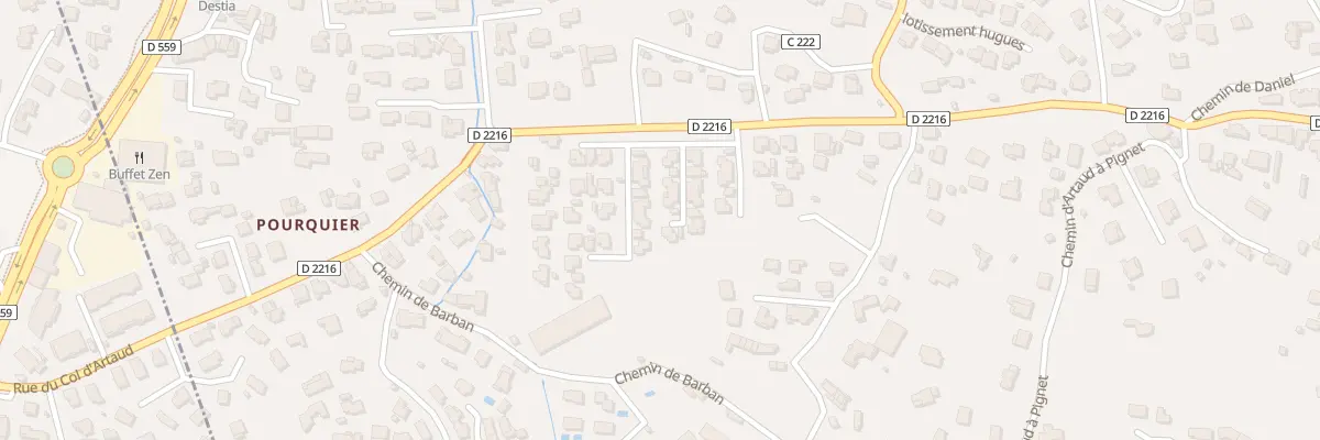 Plan du 1038 Rte Dep La Seyne A Six Fours à La Seyne-sur-Mer
