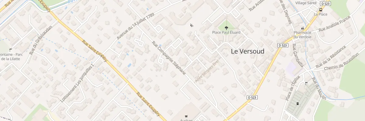 Plan du 143 Rue Compagnie Stéphane au Versoud