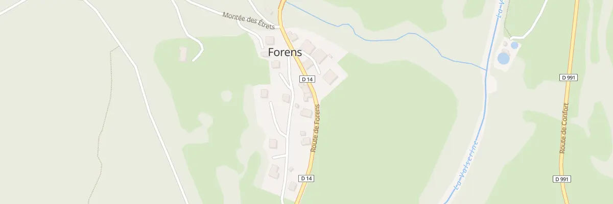Plan du 1136 Rte de Forens à Chézery-Forens